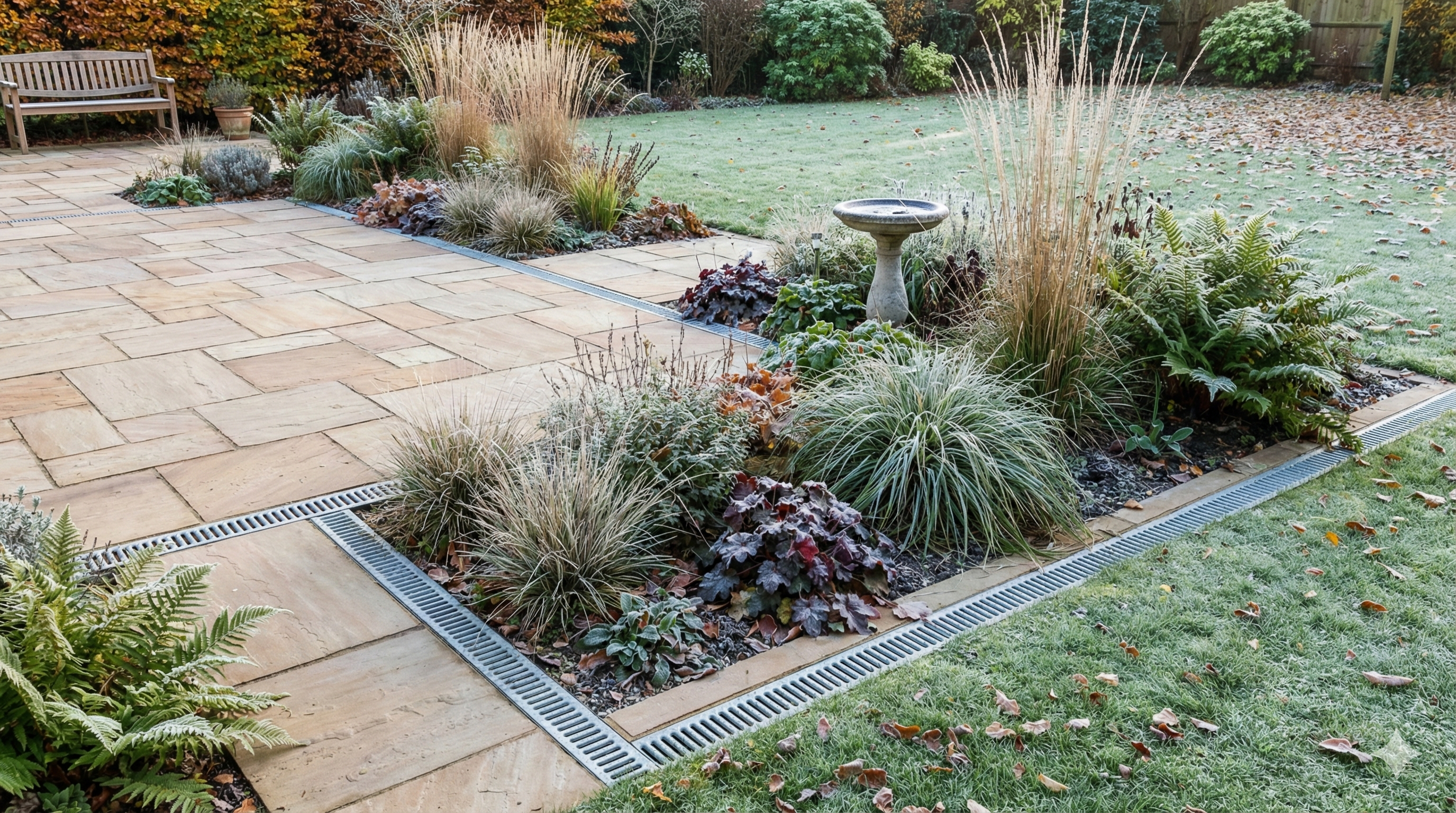 Outdoor spaces built with seasonal performance in mind stay stable and usable—even through the first frosts of the year.