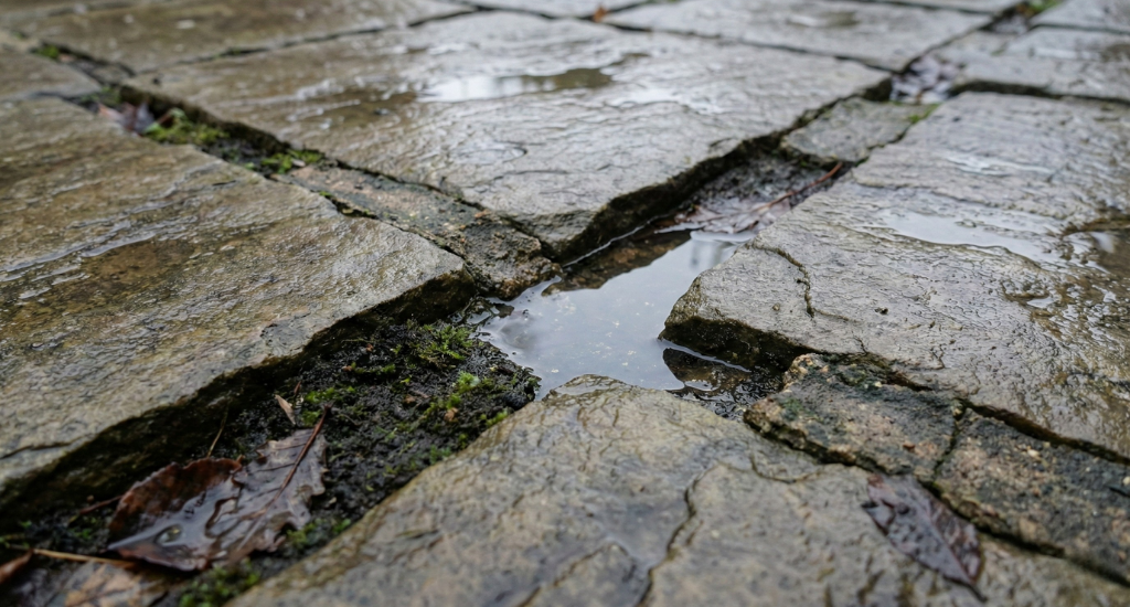 Open joints allow water to penetrate beneath slabs, increasing the risk of frost damage and movement.
