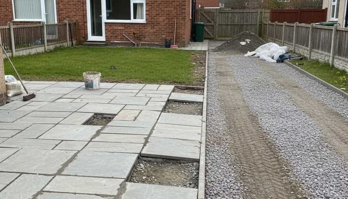 Rushed patio and driveway install