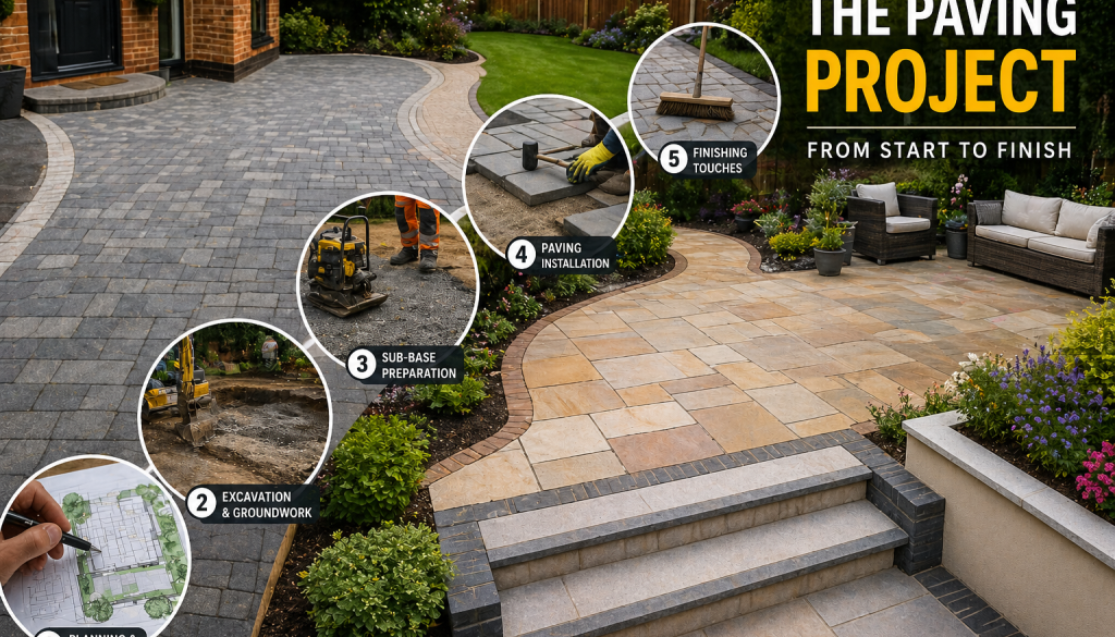 Paving Projects in Exeter from start to finish