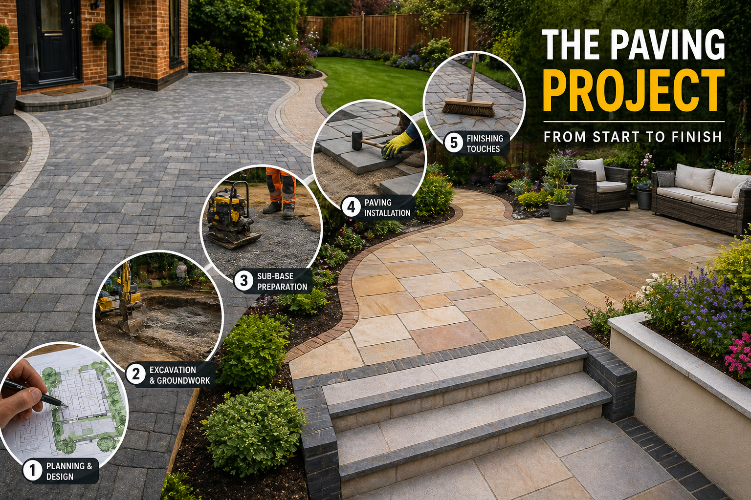 Paving Projects in Exeter from start to finish