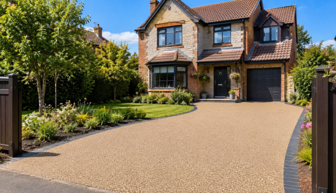 Sunny suburban home with landscaped garden